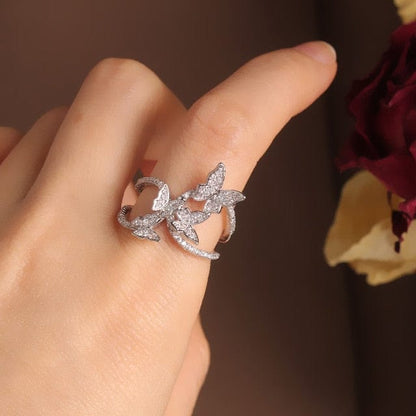 ‘Pretty Wingz’ Resizable Ring Rings by Bling Addict | BlingxAddict