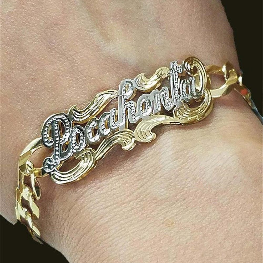 'She Fancy' Custom Name Bracelet Bracelets by Bling Addict | BlingxAddict