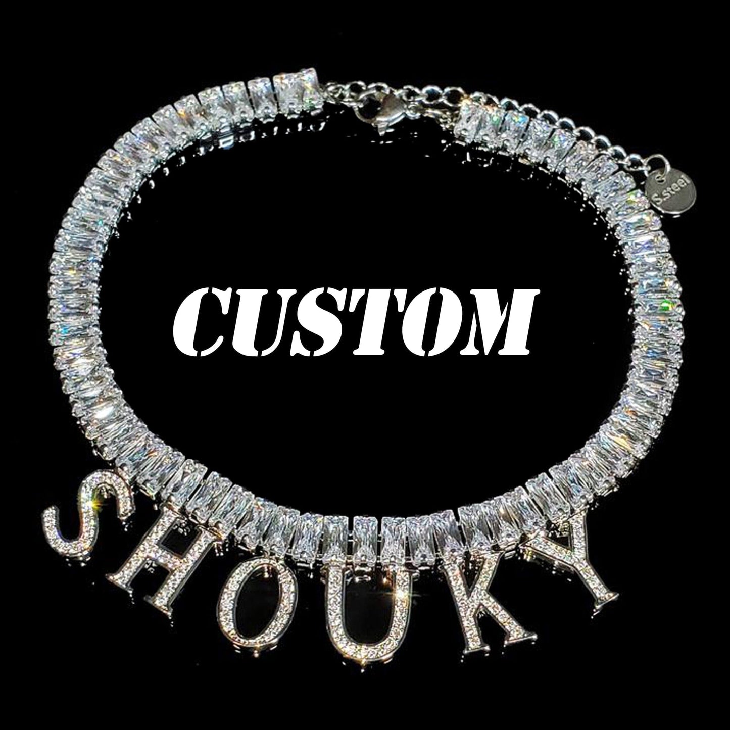 'Shining' Custom Icy Anklet Anklets by Bling Addict | BlingxAddict