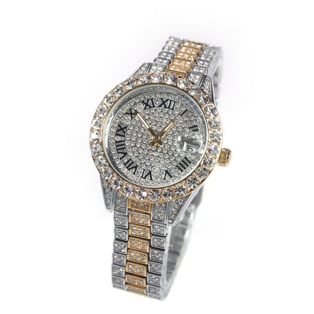 'Shining Shining' Baby Pink Quartz Watch Gold and Silver Watches by Bling Addict | BlingxAddict