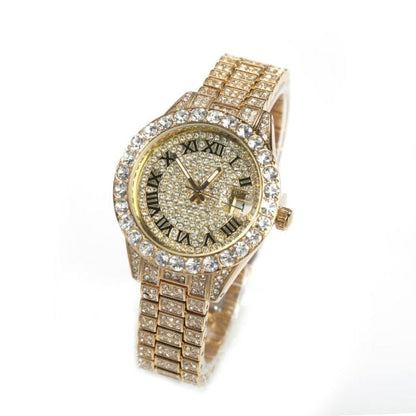 'Shining Shining' Baby Pink Quartz Watch Gold Watches by Bling Addict | BlingxAddict