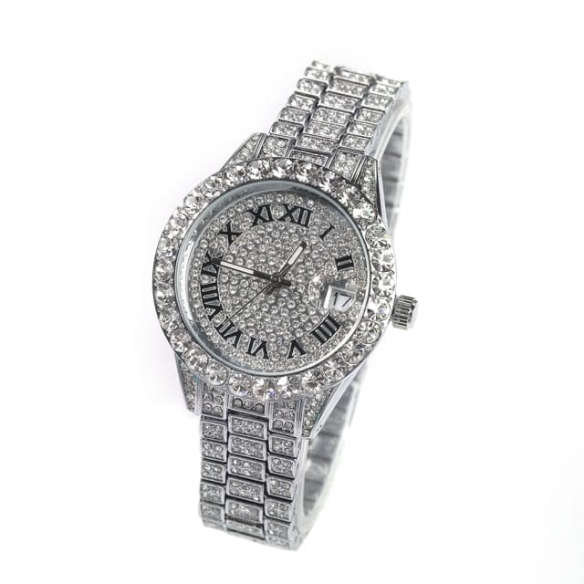 'Shining Shining' Baby Pink Quartz Watch Silver Watches by Bling Addict | BlingxAddict