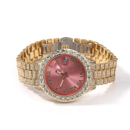 'Shining Shining' Baby Pink Quartz Watch Watches by Bling Addict | BlingxAddict