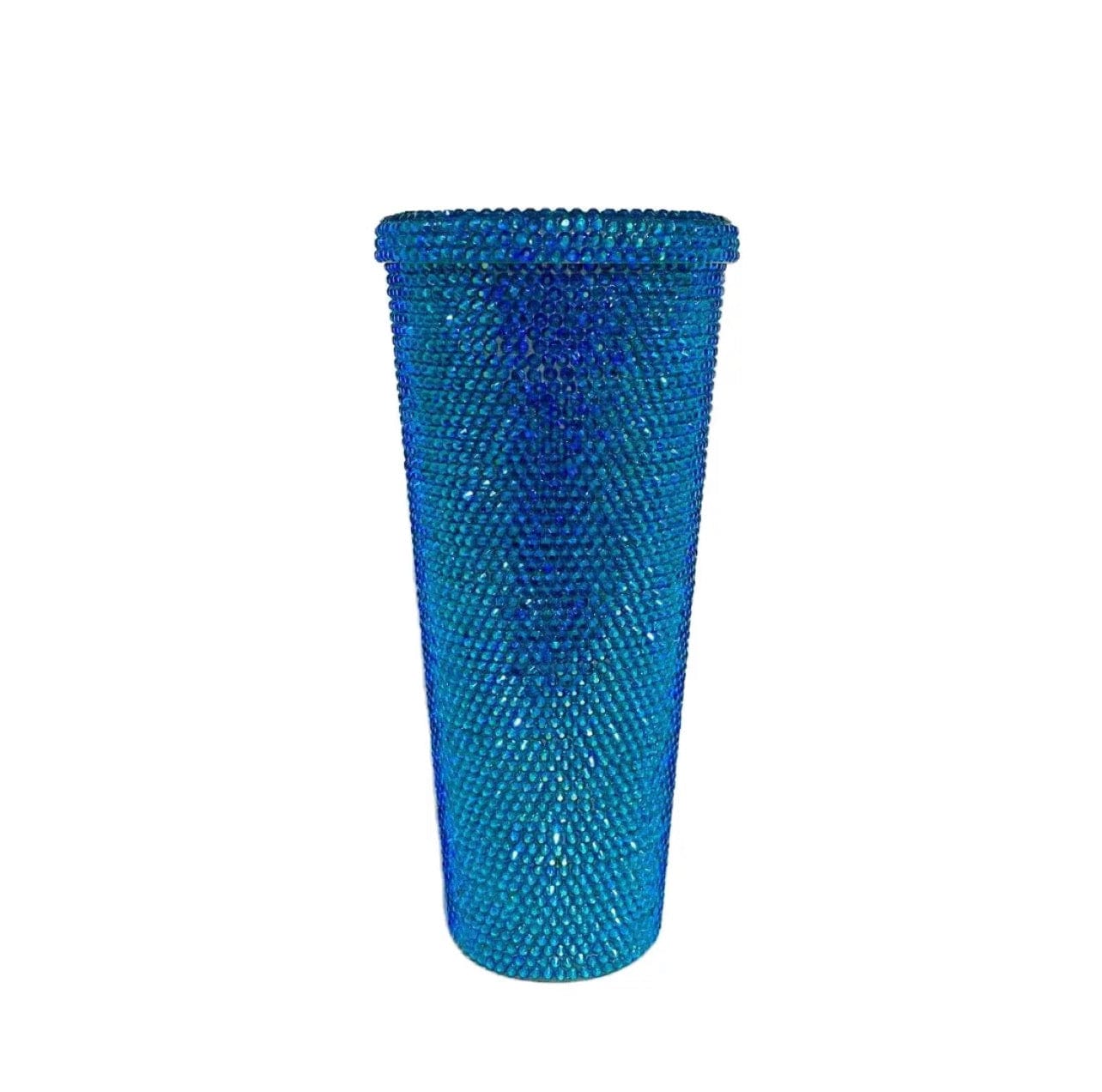 Solid Color Crystal Icy Tumbler Cup 16oz Sea Blue Tumblers by Bling Addict | BlingxAddict