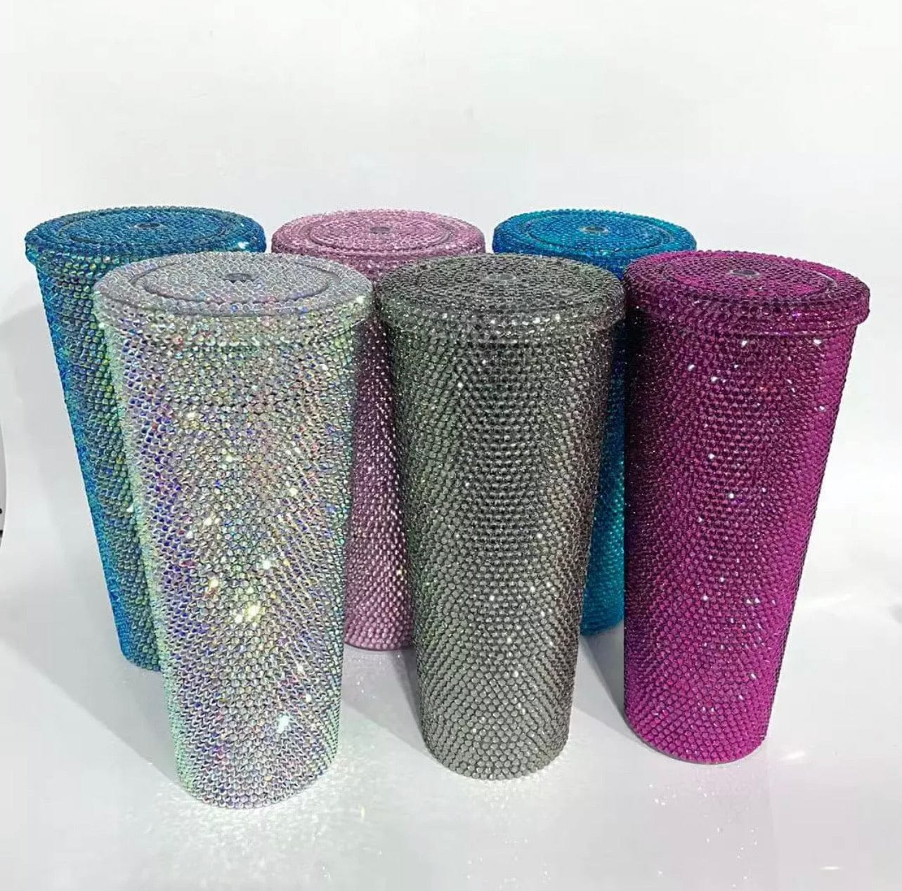Solid Color Crystal Icy Tumbler Cup Tumblers by Bling Addict | BlingxAddict