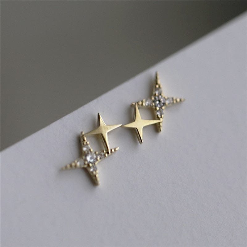 'Sparkle Sparkle' 925 Sterling Silver & 14k Gold Plated Earrings by Bling Addict | BlingxAddict