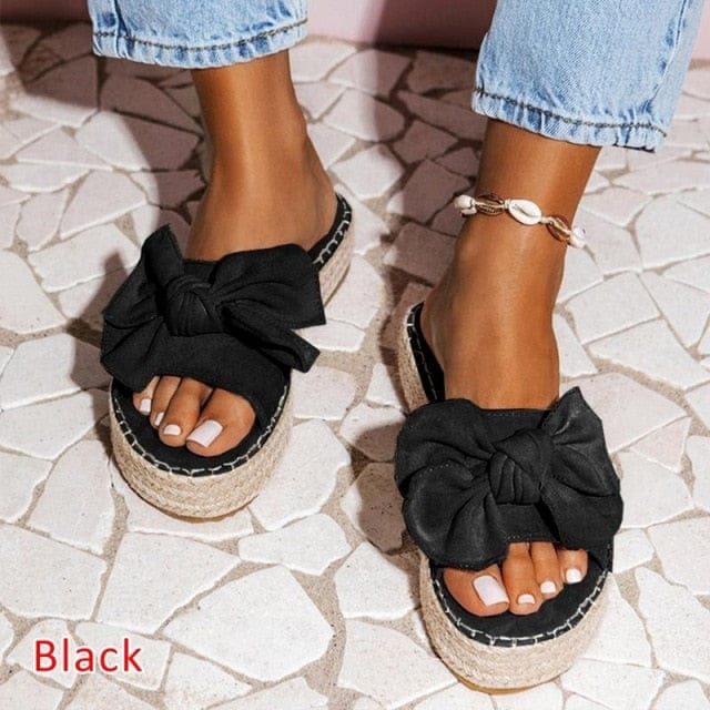 'Spring Daze' Slide Sandals black 8 by BlingxAddict | BlingxAddict