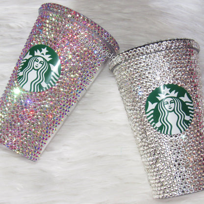 Starbucks Bedazzled Cold Cup Tumblers by bling addict | BlingxAddict