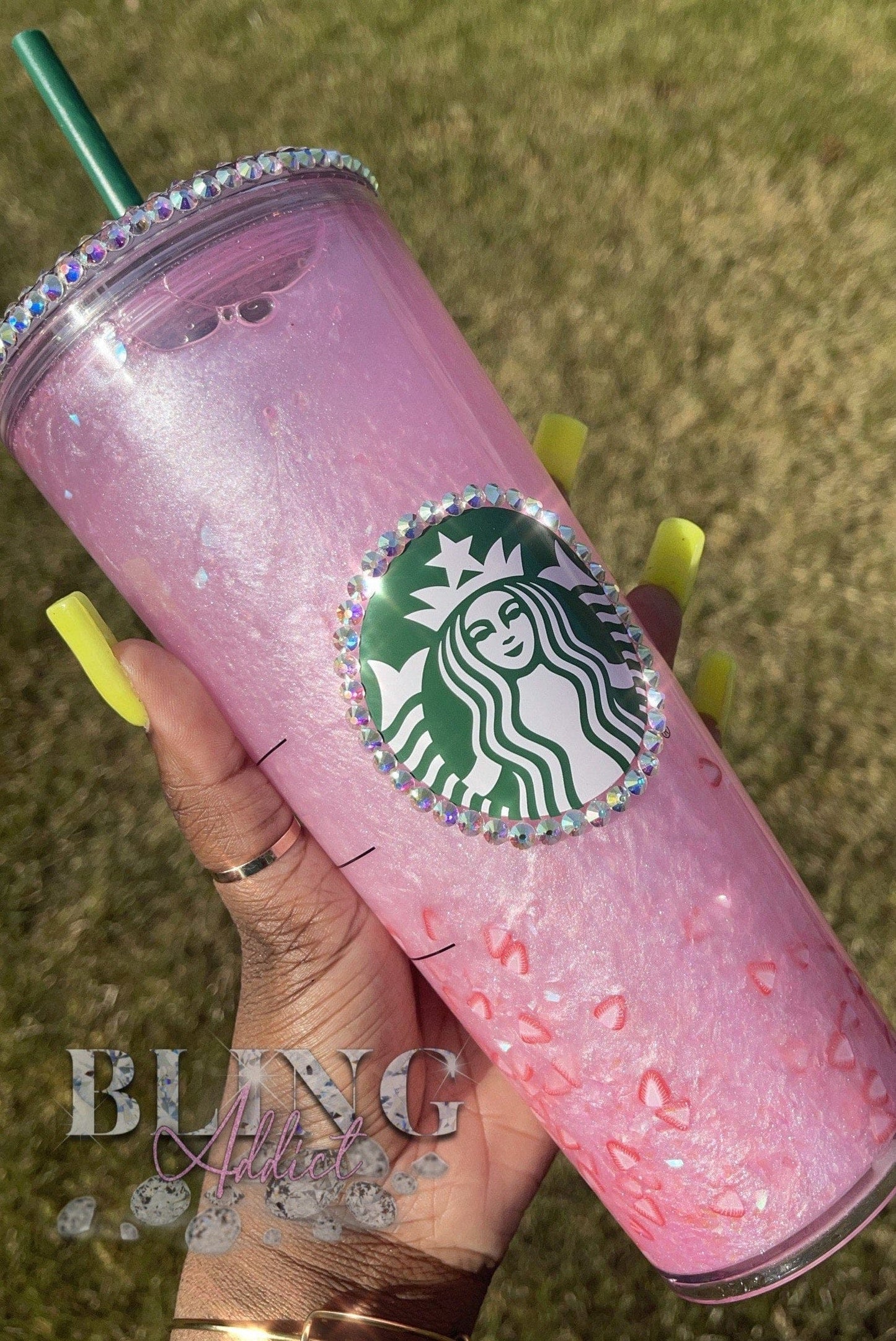 Starbucks Glitter Snow Globe Tumbler Cup Tumblers by Bling Addict | BlingxAddict