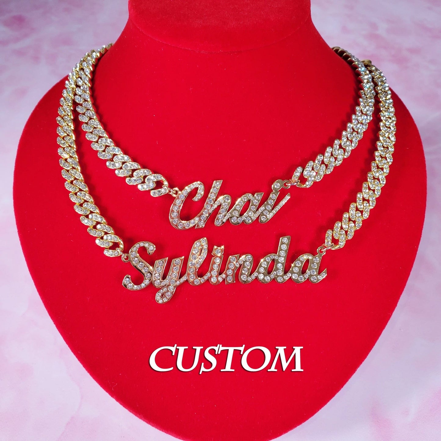 'Such A Show Off' Personalized Cursive Name Choker Necklaces by BlingxAddict | BlingxAddict