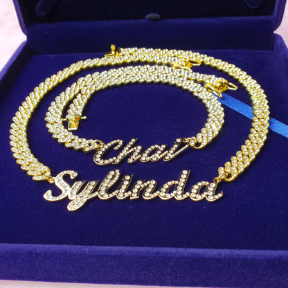 'Such A Show Off' Personalized Cursive Name Choker Necklaces by BlingxAddict | BlingxAddict