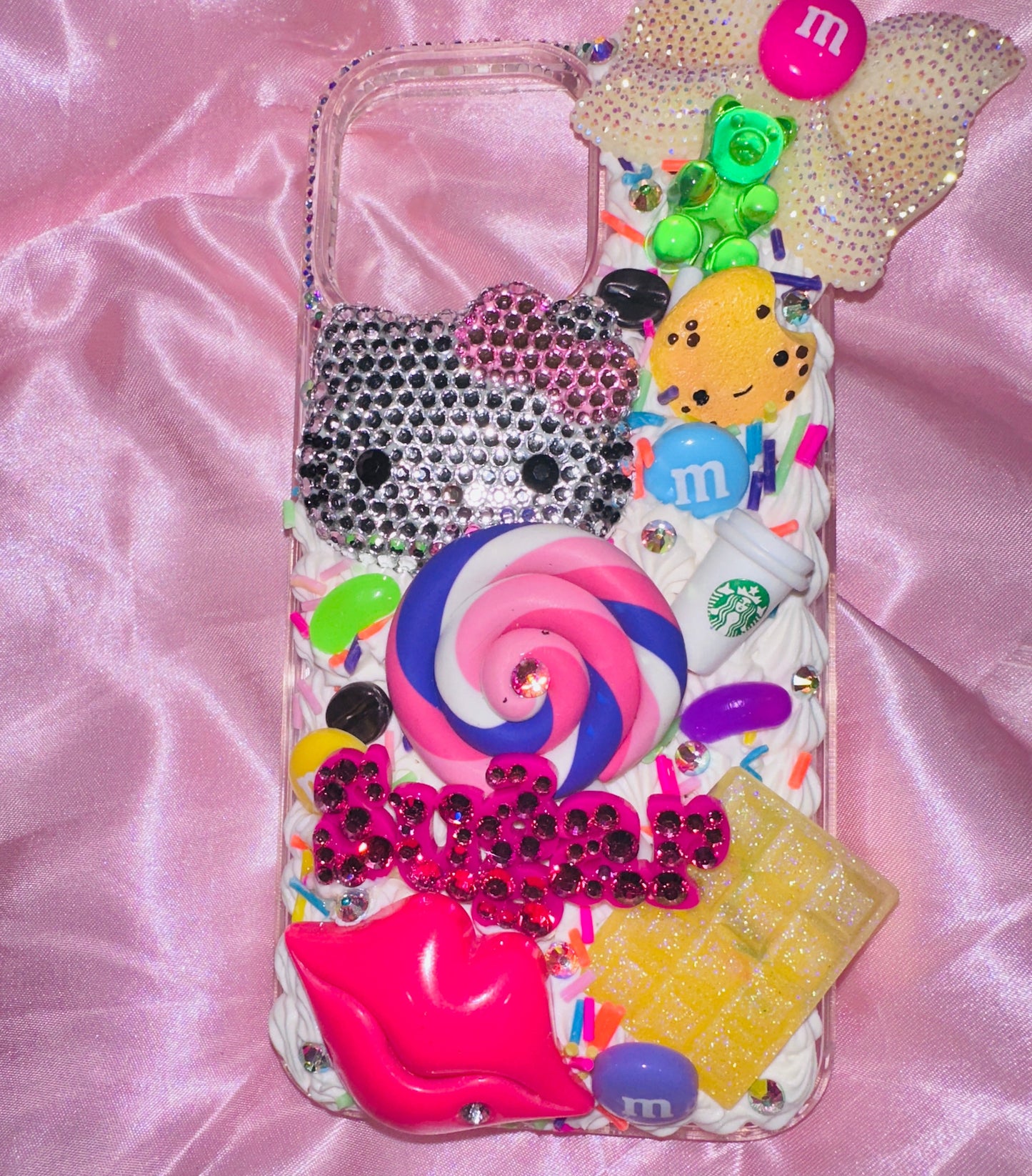 Sugar Crush Deco Whipped Cream Phone Case for iPhone, Galaxy, and Other Devices Mobile Phone Cases by BlingxAddict | BlingxAddict