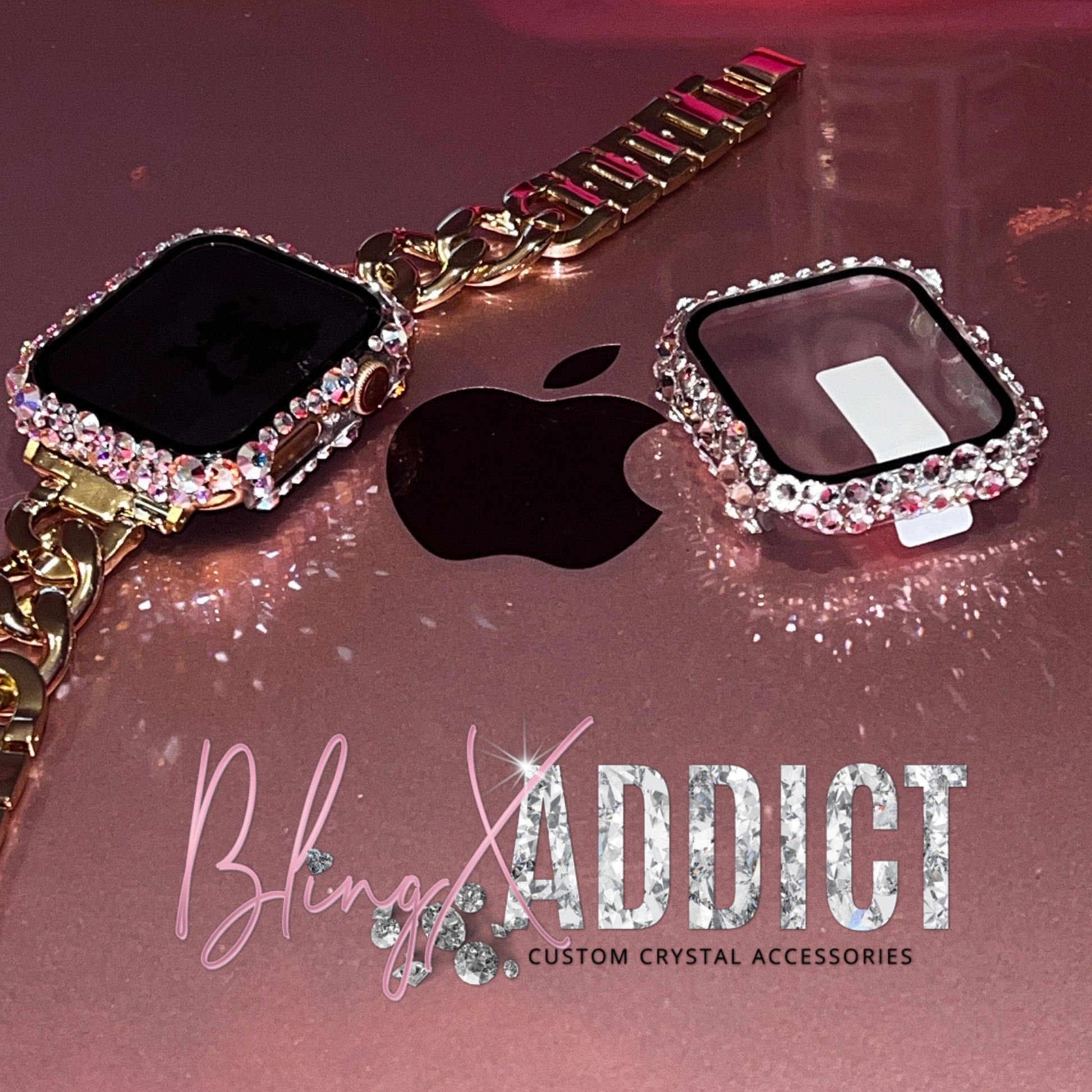 Swarovski Crystal Apple Watch Cases by BlingxAddict | BlingxAddict