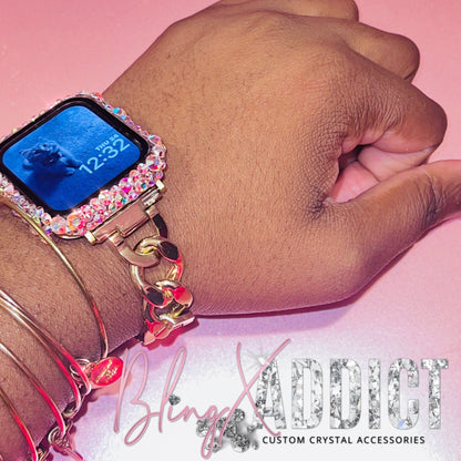 Swarovski Crystal Apple Watch Cases by BlingxAddict | BlingxAddict