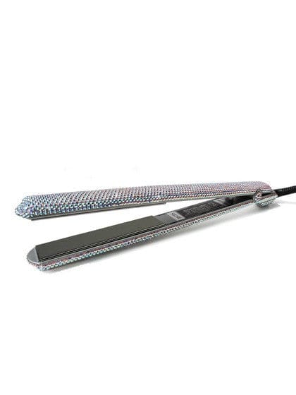 SWAROVSKI® Titanium Flat iron Hair Extensions by bling addict | BlingxAddict