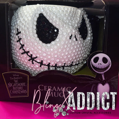 This Is Halloween Crystal Jack Skellington 19oz Ceramic Mug Mugs by BlingxAddict | BlingxAddict