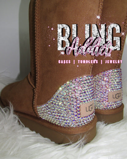 UGG Short Classic II Boots made with Xirus 2088 SWAROVSKI® Crystals Shoes by Bling Addict | BlingxAddict