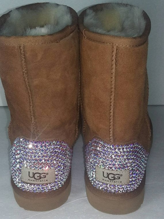 UGG Short Classic II Boots made with Xirus 2088 SWAROVSKI® Crystals Shoes by Bling Addict | BlingxAddict