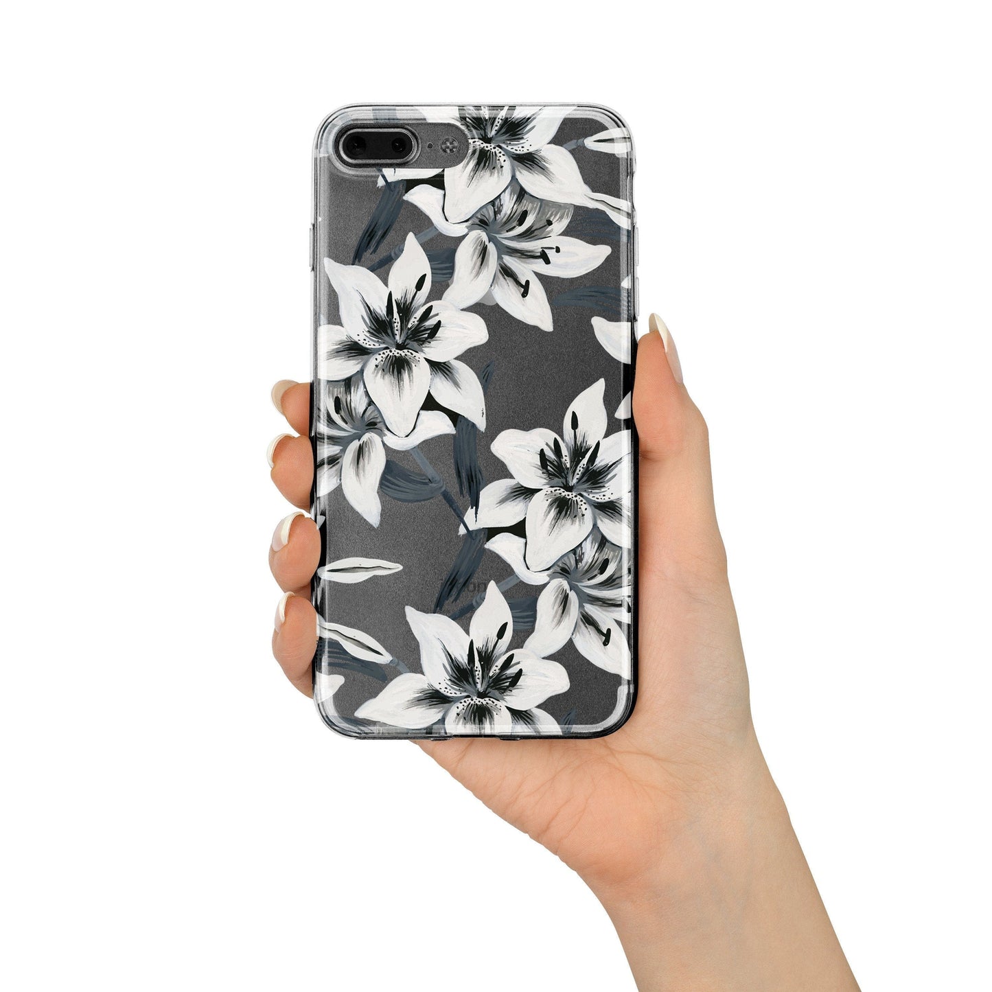 Watercolor Lilies - Clear TPU Case Cover Consumer Electronics by milkyway cases | BlingxAddict