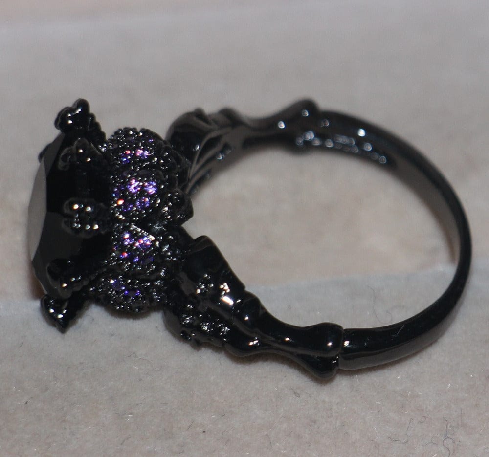 'Wicked Love' Vintage Black Gold Filled CZ Ring black by BlingxAddict | BlingxAddict