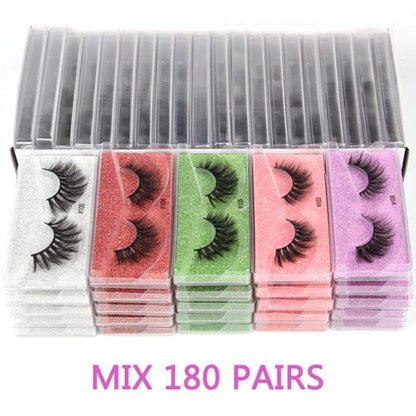 Wispy Mink Eyelashes (10/30/50/100pcs) Mix 180 pairs False Eyelash Accessories by Bling Addict | BlingxAddict