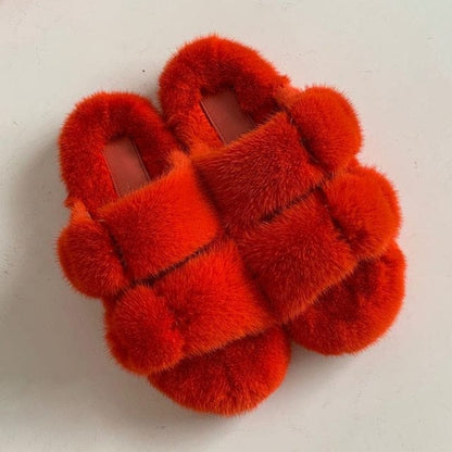 'Yeah, Its Real' Fur Women's Slippers 14 10 Shoes by Bling Addict | BlingxAddict