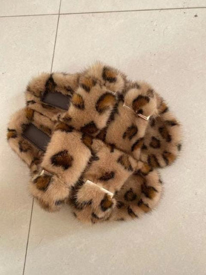 'Yeah, Its Real' Fur Women's Slippers 40 5 Shoes by Bling Addict | BlingxAddict